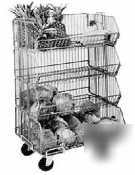 Basket stacking system - 24 in w x 41 in h