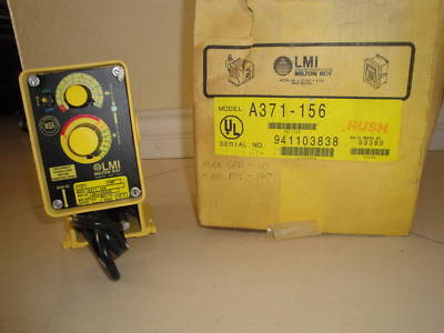 New lmi milton roy A371-156 in box metering pump