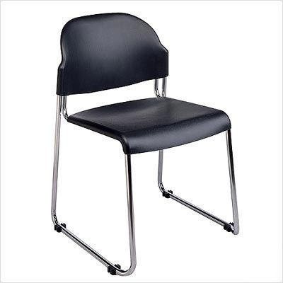 Office star 2-pack stack chair seat chrome frame grey