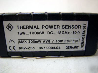 Rohde & schwarz nrv-Z51 power sensor