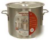 Stainless steel try-ply stock pot w/o cover - 20 qt