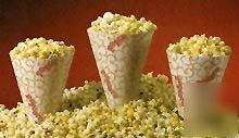 100 empty popcorn cones - ready to fill