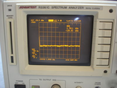 Advantest R3361C spectrum analyzer 9KHZ-2.6GHZ w/opt 81