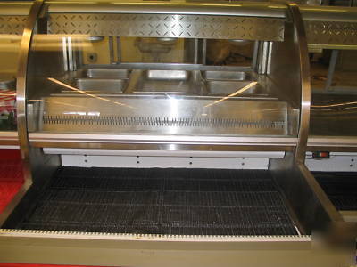 36' deli display case - combination hot and cold