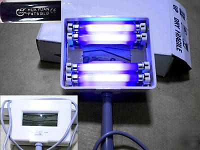 Uv lamp x 4 F4T5 w magnifying glass,220VAC ultra violet