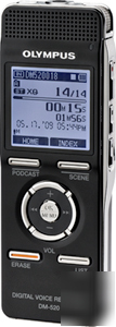 New olympus dm-520 digital dictation voice recorder w/w