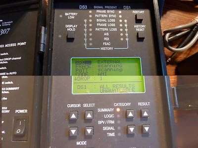 Ttc t-berd 307 DS3 & DS1 communications analyzer