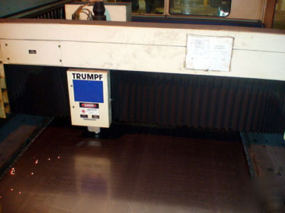 Trumpf model L3030 dual pallet laser cutting system