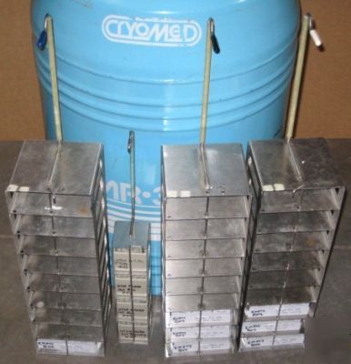 Cryomed cmr 3500 double walled nitrogen vacuum vessel