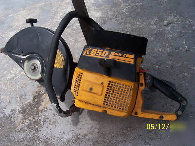 Partner K650 mark 2 gas powered concrete saw as is