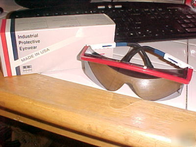 Uvex mirror lens patriotic frame safety goggles-S1149