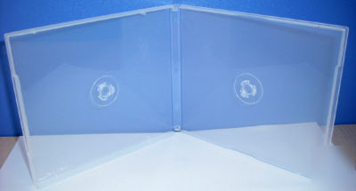 200 10.4MM double poly cd dvd cases w/sleeve, PSC34SC