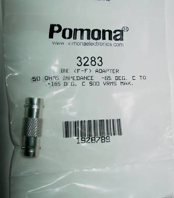 Pomona 3283 bnc female to female adapter 