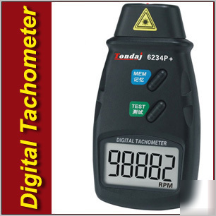 New digital laser photo tachometer rpm meter tach