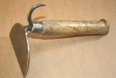Vintage hooked pig scraper tool 