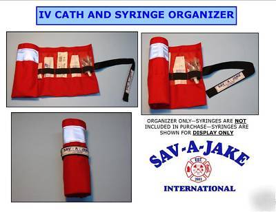  paramedic/firefighter syringe iv organizer sav-a-jake