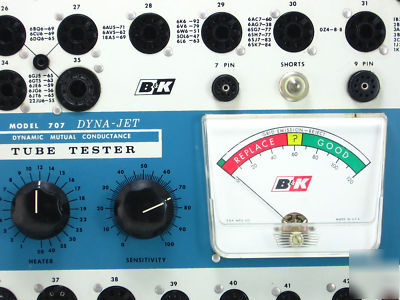 B&k 707 tube tester cleaned serviced and calibrated