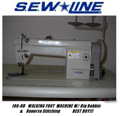 S.e.w.line leather walking ft industrial sewing machine