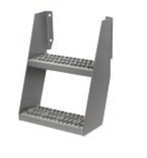 New ega two step wall mount ladder industrial warehouse 