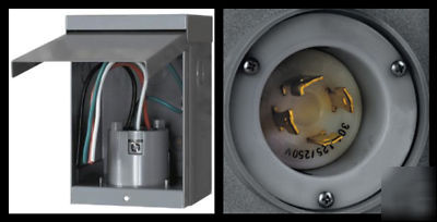 New generator power inlet box L14-30 waterproof 30 amp 