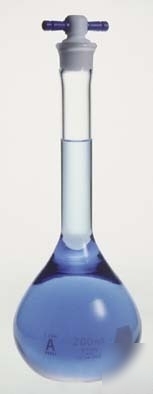 Kimble/kontes kimax volumetric flasks with : 28014F 200