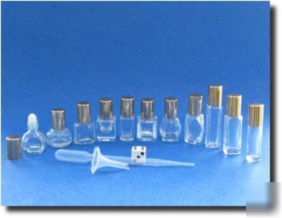 25 mini roll-ons glass perfume your choice 4ML-8ML