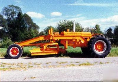 Minneapolis moline uts tractor henke corp. grader 1949 