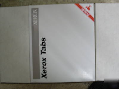 Xerox mylar ivory copier tabs 1/4 cut 9X11 1/2