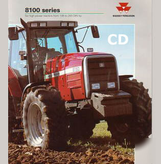 Operator, service manuals massey ferguson 8100 tractor