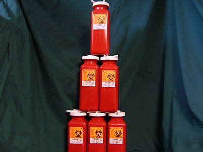 Hazardous waste containers- lot of 6