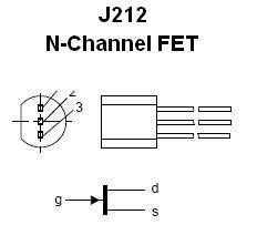 J212 n-channel hf/vhf jfet transistor kit (#2365)
