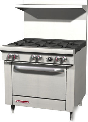 Southbend 6 burner range with oven gas free freight