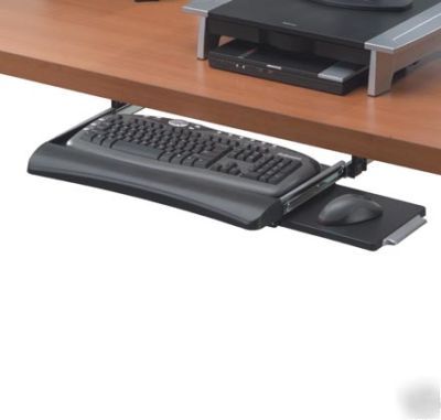 New fellowes 9140301 adjustable underdesk keyboard tray 