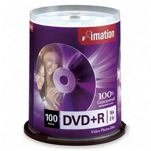 Imation 18060 -100PK dvd+r 16X 4.7GB spin