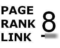 Page rank 8 pagerank backlink, aged domain, 1 year