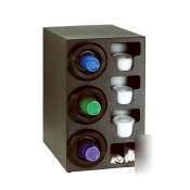 Dispense rite cup dispensing cabinet black |stl-c-3LBT