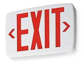 Lithonia quantum qm s w 3 r 120/277 emergency exit sign