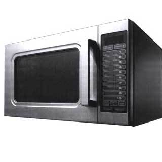 Amana ALD10T microwave oven, light duty, stainless stee
