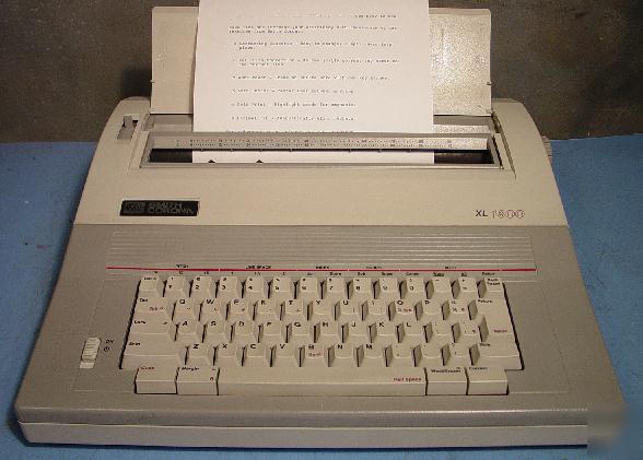 Smith corona xl 1800 electronic typewriter with erase