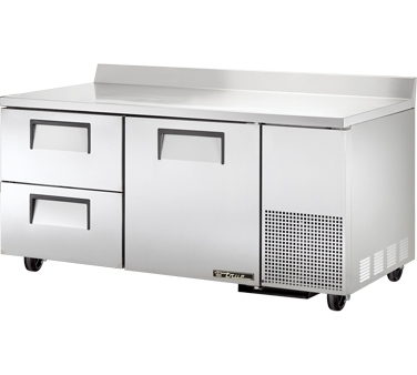 True twt-67D-2 worktop refrigerator 2 drawers 67