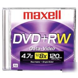 New maxell 4X dvd+rw media 634012