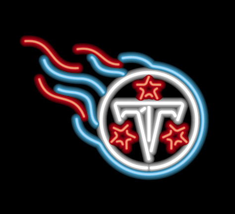 Tennessee titans official nfl bar/club neon light sign