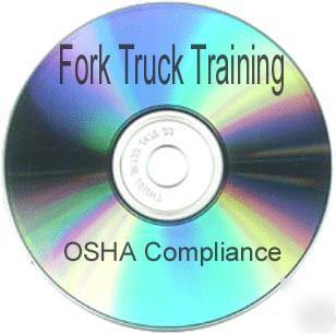 Forklift lift truck osha safety training kit on cd