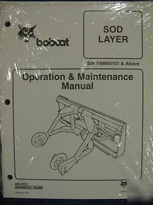 Bobcat skid steer sod layer operator maintenance manual