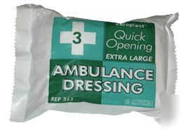 No. 3 x-large ambulance wound dressing pad quantity 5