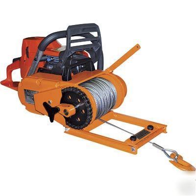 Winch - chainsaw mounted - 4000 lb cap - 150 ft cable
