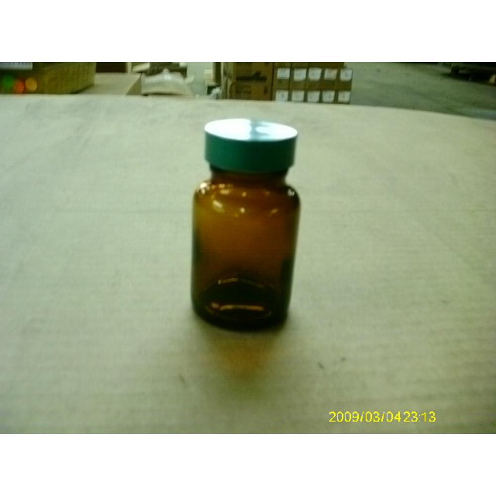 Qorpak 033208B 2OZ amber wide mouth bottle w/cap 159595