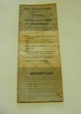 Universal food and meat chopper/climax, model no.1551