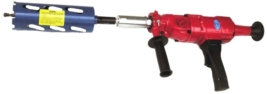  dry hand-held core drill with core bits for plumbing