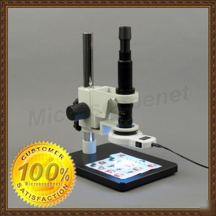 7X-90X industrial inspection zoom microscope 54LED lite